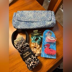 Hair Care Accessories Bundle with Adrianne Vittadini Travel/Makeup Bag